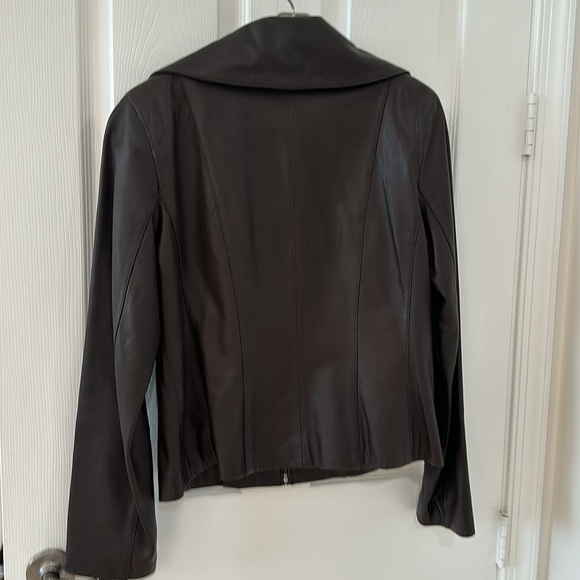 Cole Haan Brown Leather Jacket. Excellent condition! - Picture 5 of 5